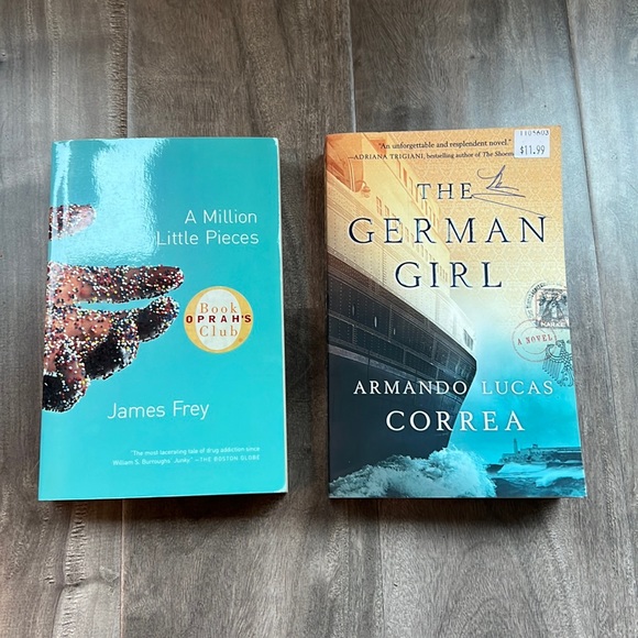 Other - 🎁 4/$25 - 2 pack of books - A Million Little Pieces + The German girl.